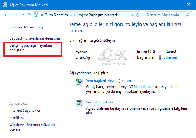 Windows'da Ev Grubu Olmadan Yazıcıyı Ağ'da Paylaş