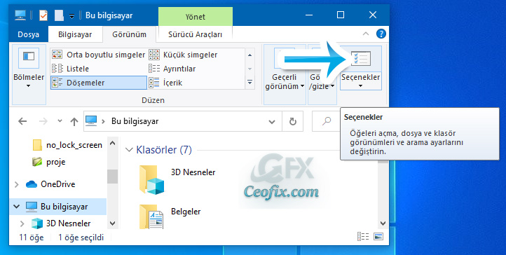 Windows 10'da Klasör Görünümleri Nasıl Sıfırlanır