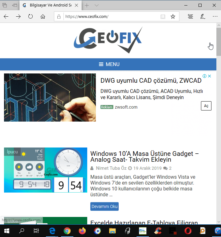 Başlat Menüsüne Favori Web Sitelerini Kısa Yol Olarak Nasıl Eklenir?