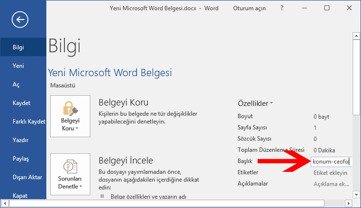 Excel Ve Word Belgelerine Başlık Yazın Ararken Kolayca Bulun