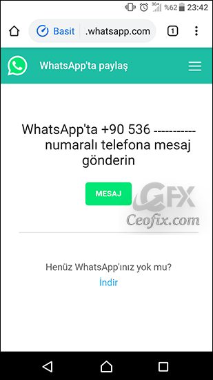 Whatsapp'ta Numara Kaydetmeden Mesaj Nasıl Gönderilir