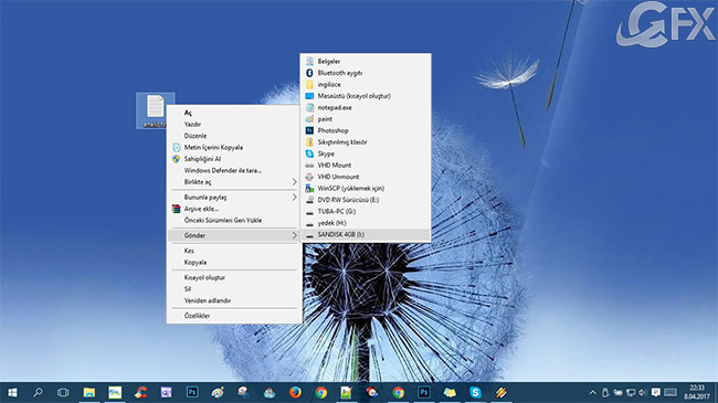 Windows 10'da Gönder Menüsü Nasıl Özelleştirilir