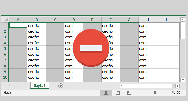 Microsoft Excel 2016'da Boş Hücreler Topluca Nasıl Silinir?