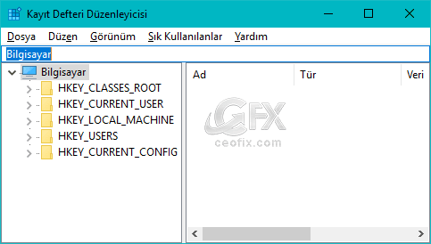 Windows 10 da Kayıt Anahtarlarını Hızlıca Bulma