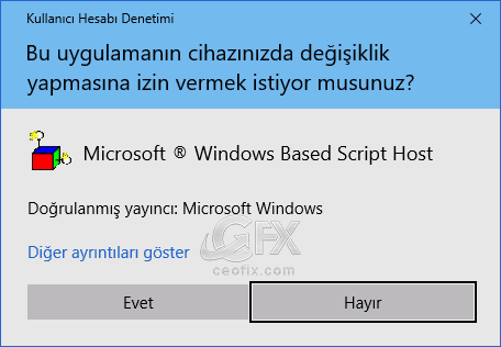 Bilgisayarınızda Program Çalıştırırken Sizden Şifre İstesin