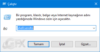 Windows 10'da Gönder Menüsü Nasıl Özelleştirilir