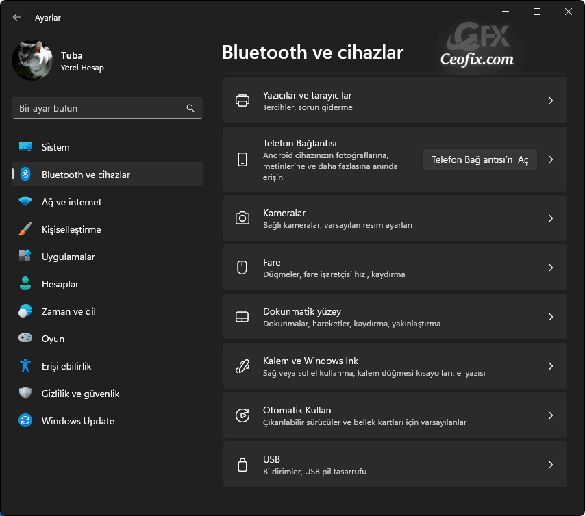  Windows 11'de sol ve sağ fare düğmelerini değiştirme: