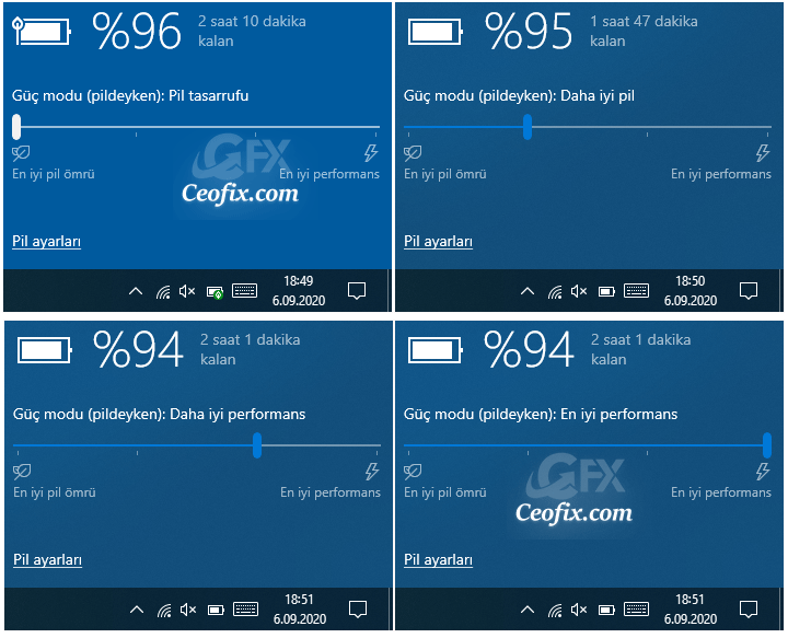 Windows 10'da Güç Modu Düzeyi Nedir?Güç Modu Nasıl Ayarlanır