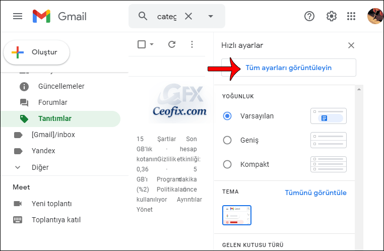 Gmail hesabına erişim izni verme!