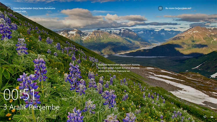 windows 10 kilit ekran resmi