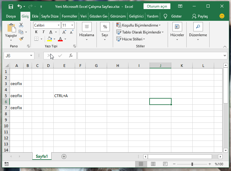 Microsoft Excel'de Sütun Genişliği Nasıl Değiştirilir