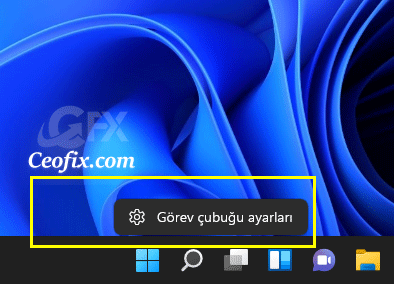 Görev çubuğu ayarları