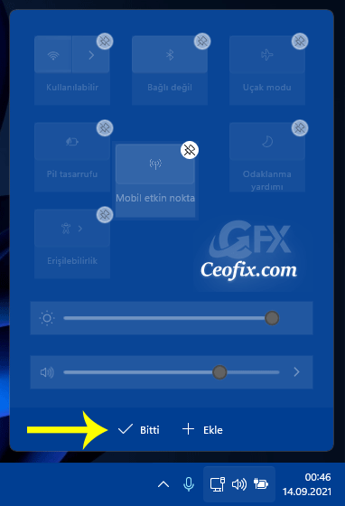 Windows 11'de Hızlı Ayarları Yeniden Düzenleme