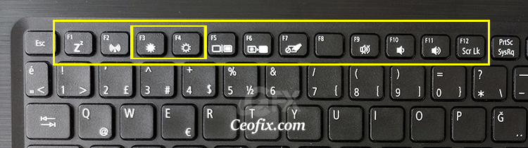 Windows 11'de Klavyeyi kullanarak parlaklığı ayarlayın