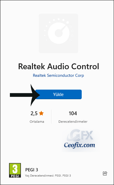 Realtek Audio Console yükle
