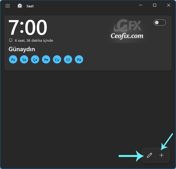 Windows 11'de Alarm Nasıl Ayarlanır?