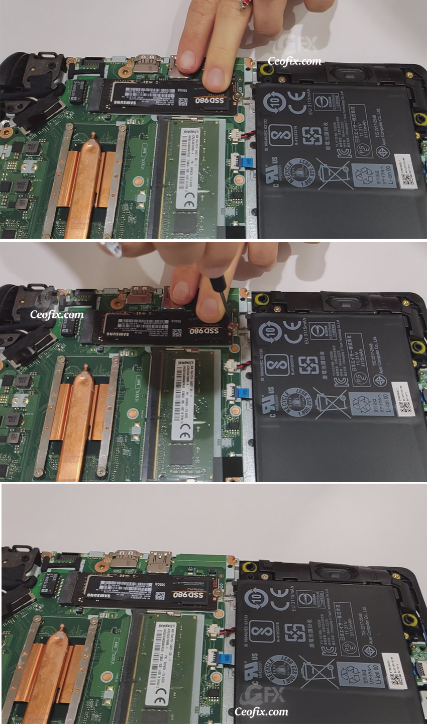 install NVME M.2 SSD (Acer A315-53G-5855)