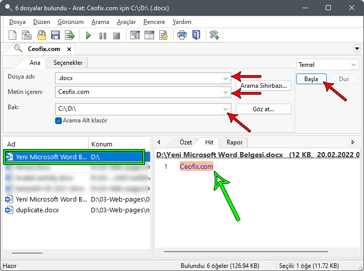 FileLocator Lite Nasıl Kullanılır? 
