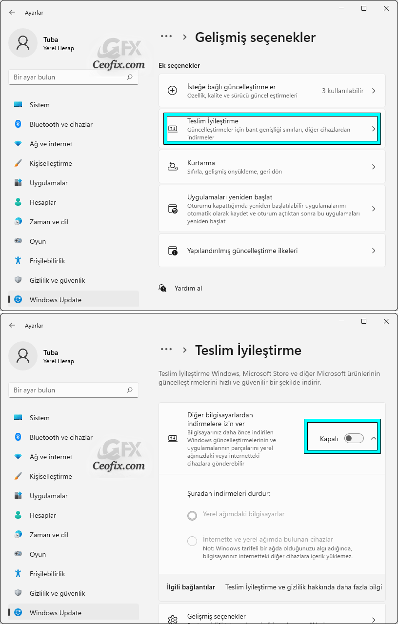 Teslim İyileştirme