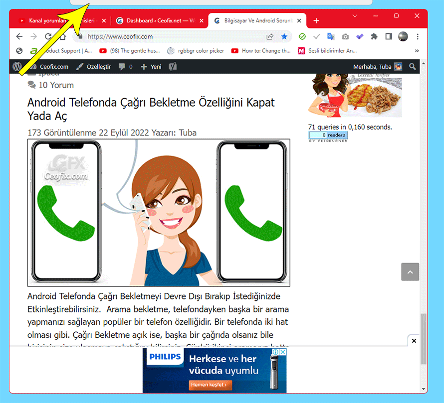 pencere tuturma çubuğu