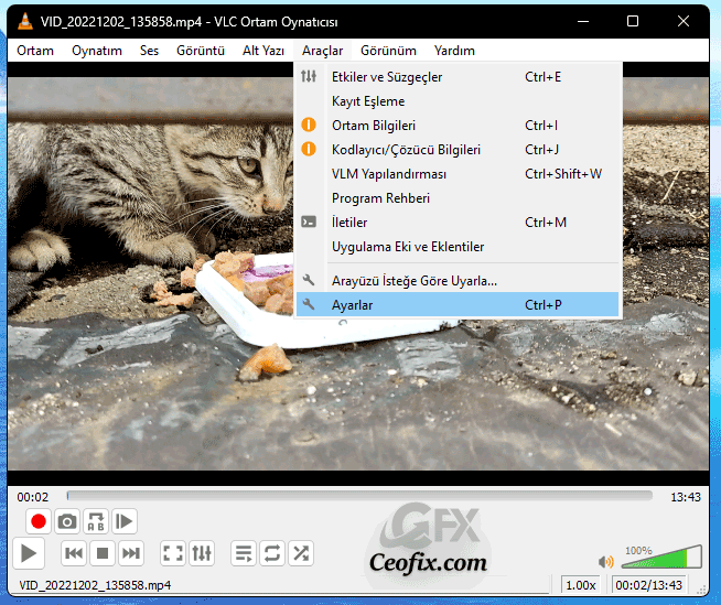 vlc ayarlar