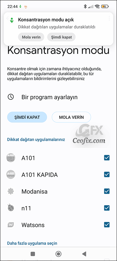 Konsantrasyon modun